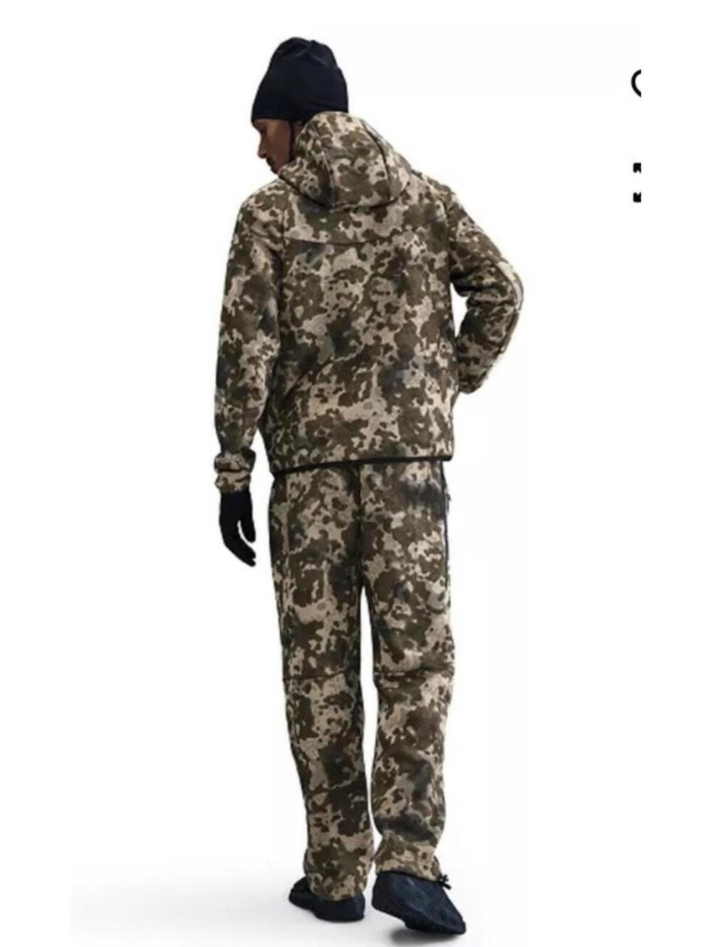 $280 Nike Sportswear Club Fleece Cargo Pants &Hoodie Men’s S Green Camo II1324 - Picture 16 of 16